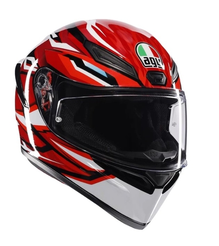 КАСКА AGV K1 S LION BLACK/RED/WHITE