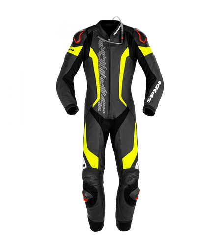 Мото екип SPIDI LASER PRO PERFORATED 1PC BLACK/FLUO YELLOW