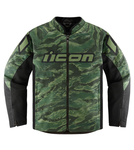Текстилно мото яке ICON HOOLIGAN CE TIGER`S BLOOD GREEN