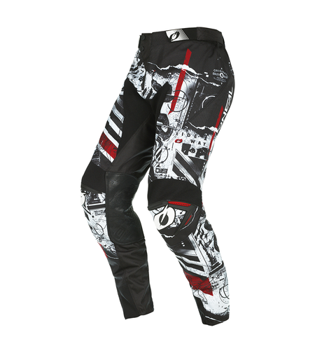 Мотокрос брич O'NEAL MAYHEM SCARZ V.22 BLACK/WHITE/RED