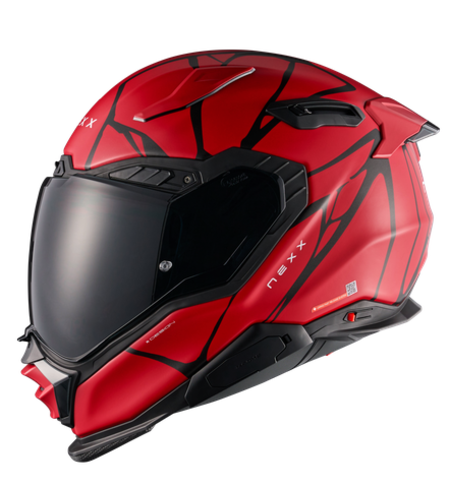 Каска NEXX X.WST3 B-SIDE RED BLACK MATT