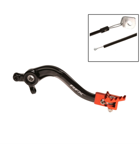 Заден лост за спирачка RFX Pro FT Rear Brake Lever (Black/Orange) Ktm SX 125/250/350/450 2016