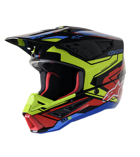 Мотокрос каска ALPINESTARS SM5 SM5 ACT2 BK/Y/R