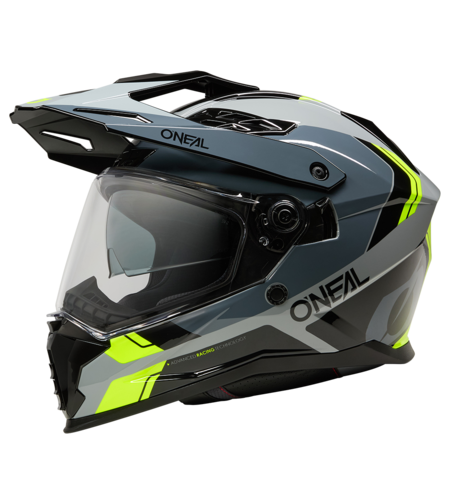 Ендуро каска O'NEAL D-SRS NOMAD BLAC/GRAY/NEON YELLOW V.26