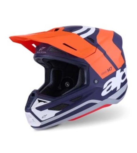 Мотокрос каска ALPINESTARS SM7 CORE ORAN/BLUE
