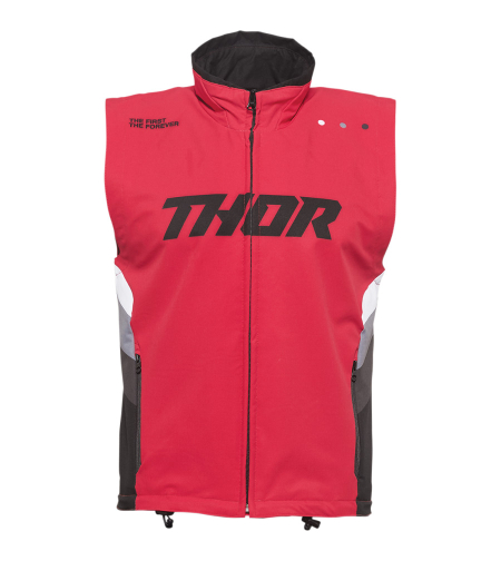 Ендуро жилетка THOR WARM UP VEST RED/BLACK