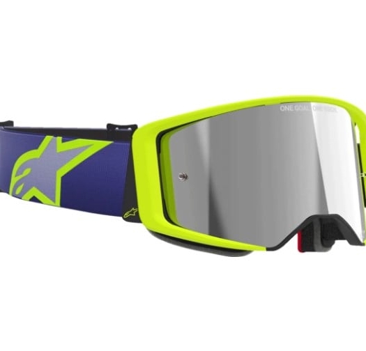 Мотокрос очила ALPINESTARS SUPERTECH CORP PURPLE/YL MIRROR-SIL