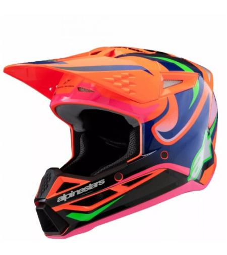 Детска каска ALPINESTARS SM3 DEEGAN OR/PU