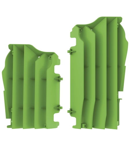 Преден предпазител за радиатор POLISPORT KAWASAKI KX450F(16-20) GREEN