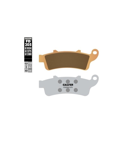 Предни мото накладки Galfer SINTERED COMPOUND FD205G1375