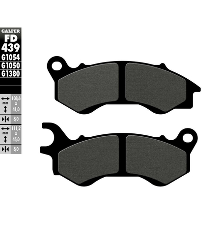 Предни мото накладки Galfer SCOOTER FD439G1050