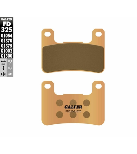 Предни мото накладки Galfer SINTERED COMPOUND FD325G1370