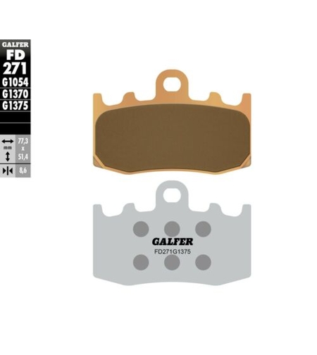 Предни мото накладки Galfer SINTERED COMPOUND FD271G1375