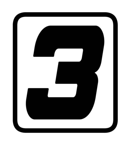 СТИКЕР С ЦИФРИ BARRACUDA - 3