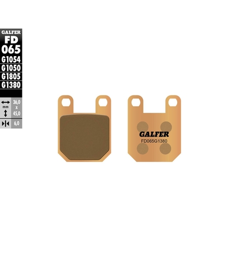 Предни/Задни  мото накладки Galfer SINTERED SCOOTER FD065G1380