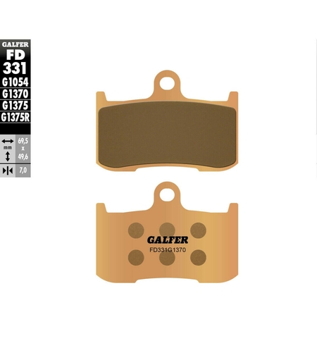 Предни мото накладки Galfer SINTERED COMPOUND FD331G1370
