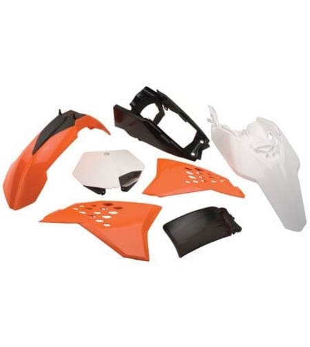 Пластмасов MX Replica кит POLISPORT за KTM 65 SX - 2009-11 OEM Color ORANGE