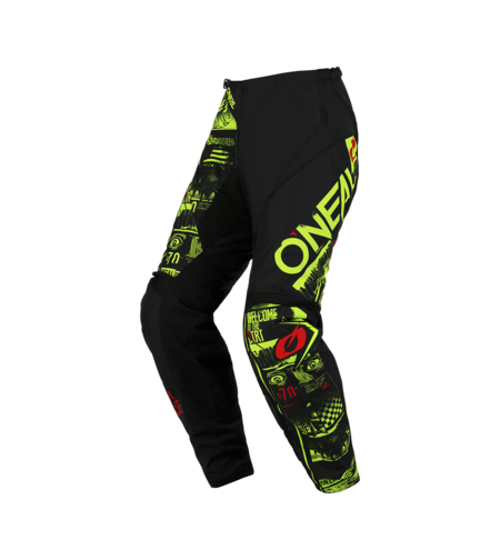 Мотокрос брич O'NEAL ELEMENT ATTACK V.23 BLACK/NEON YELLOW