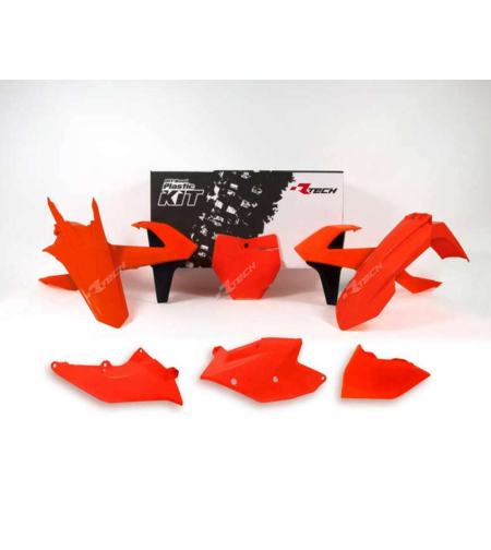 Комплект пластмаси RACETECH Plastic Kit Neon Orange/Black KTM 16-18