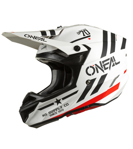 Мотокрос каска 5SERIES POLYACRYLITE SQUADRON V.22 WHITE/BLACK