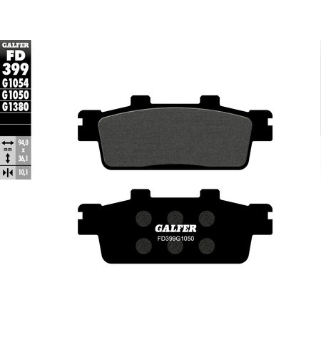 Предни/задни мото накладки Galfer SCOOTER FD399G1050