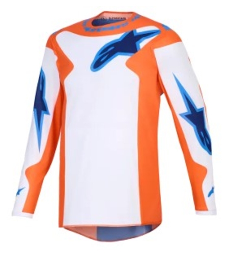 Мотокрос джърси Alpinestars FLUID GRID ORAN/BLUE