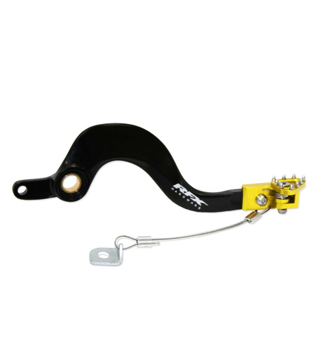 Лост за спирачка RFX Pro FT Rear Brake Lever (Black/Yellow) - Suzuki RMZ250 13-25 / 450 08-25