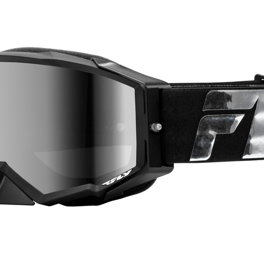 Мотокрос очила FLY RACING Zone Elite Black/Silver - Silver/Smoke Lens