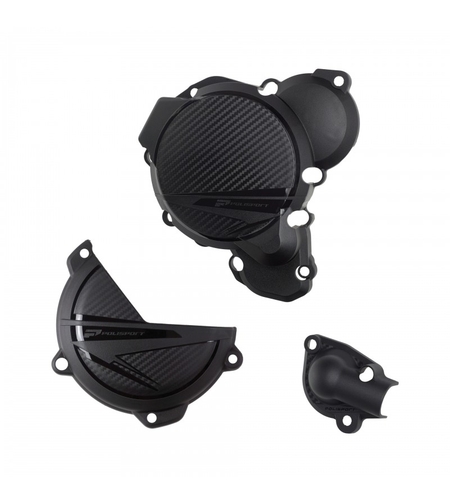 Комплект протектор за капака на двигателя POLISPORT Engine Covers Protection Kit KTM EXC/XC-W 250/300 (2024) Black