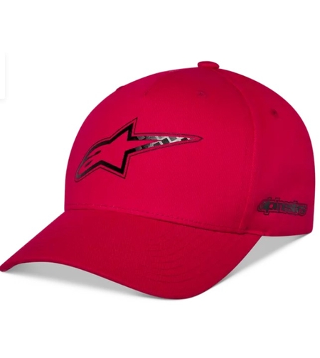 Шапка ALPINESTARS FLT BILL SNAPBACK CARBON FIBER RED