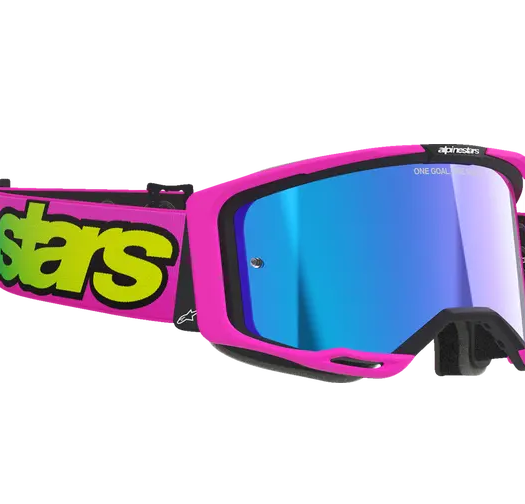 Мотокрос очила ALPINESTARS VISION 8 VISTA PINK/YELLOW MIRROR-BLUE