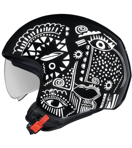 Каска за скутер NEXX  Y.10 ARTVILLE BLACK WHITE