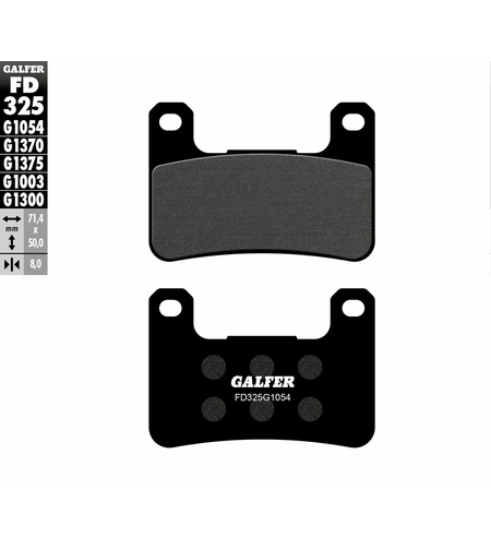 Предни мото накладки Galfer SEMI METAL FD325G1054
