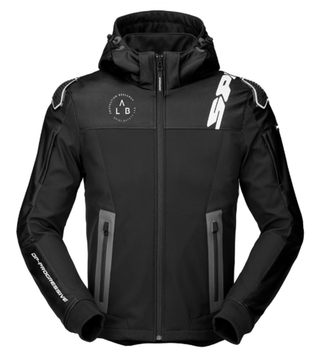 Текстилно мото яке SPIDI HOODIE WARRIOR BLACK/WHITE