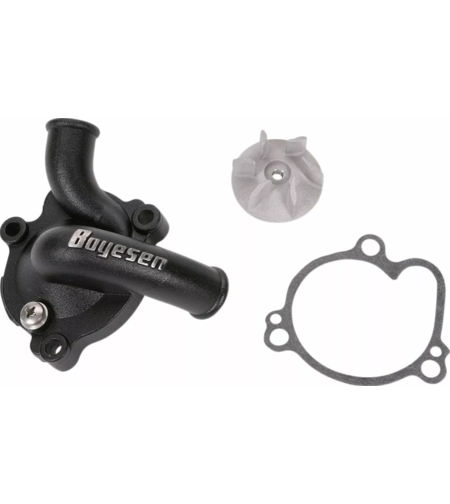 Комплект капак на водната помпа и работно колело BOYESEN COVER/IMP WAT PUMP KX Black