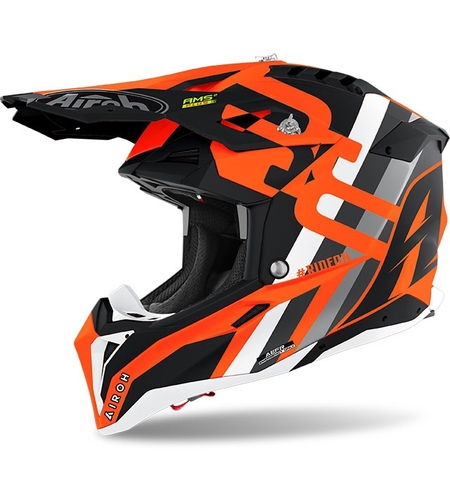 Каска AIROH AVIATOR 3 RAINBOW ORANGE MATT