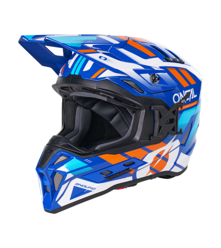 Ендуро каска O'NEAL EX-SRS DUST BLUE/ORANGE V.26