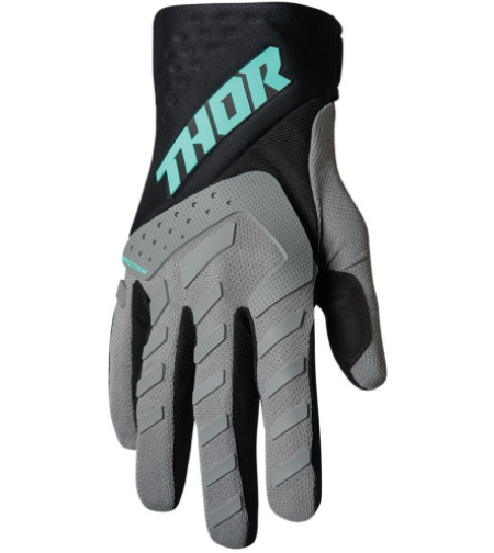 Дамски мотокрос ръкавици THOR WOMEN'S SPECTRUM FLO GRAY/BLACK