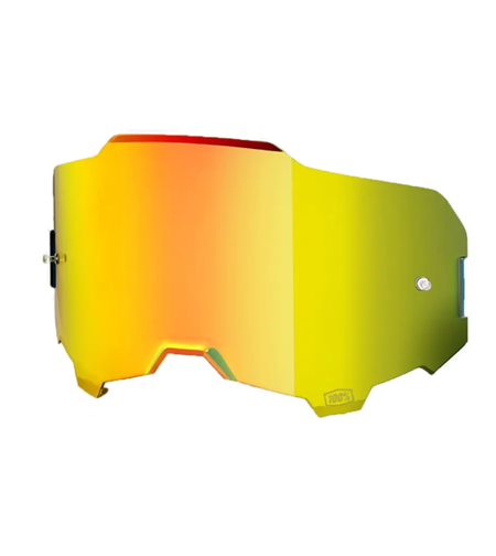 Плака за очила 100% Armega - златна огледална