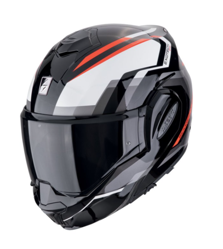 Модуларна каска SCORPION Exo-Tech Evo FURIO BLACK/RED