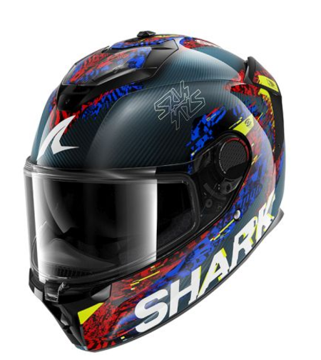 Каска SHARK SPARTAN GT PRO CARBON SPEED-VIB BLACK/BLUE/RED