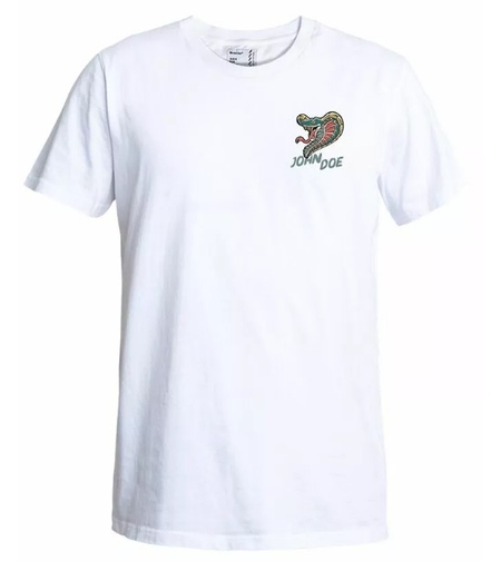 Мото тениска JOHN DOE SNAKE II WH
