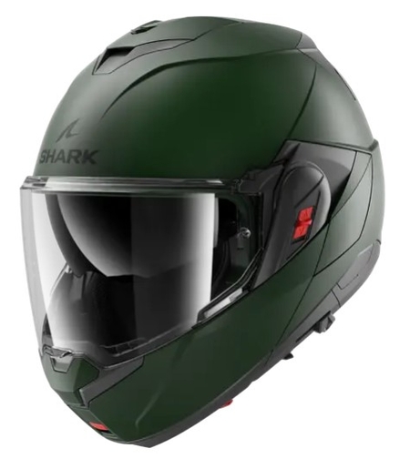 Модуларна каска SHARK OXO Mat Dark Green Matt