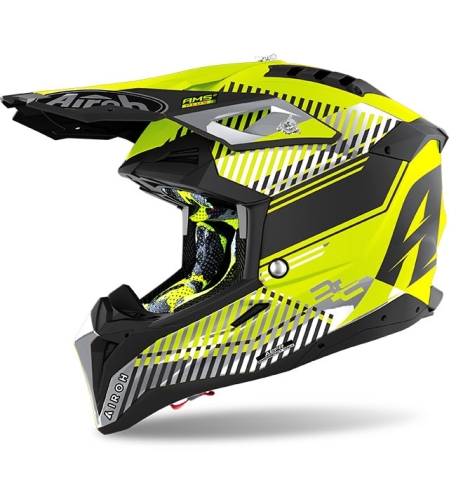 Каска AIROH AVIATOR 3 WAVE YELLOW MATT