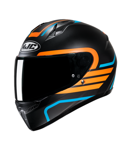 Каска HJC C10 LITO BLACK/ORANGE/BLUE