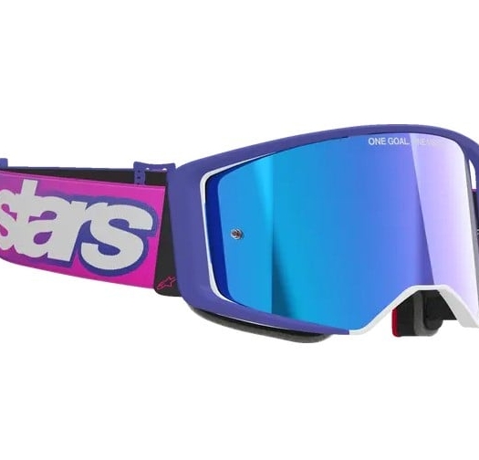 Мотокрос очила ALPINESTARS SUPERTECH VISTA PURPLE/PINK MIRROR-BLUE