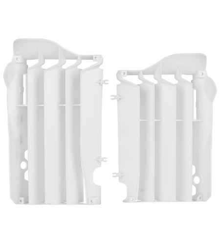 Преден предпазител за радиатор POLISPORT HONDA CRF450R(13-14) WHITE