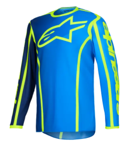 Мотокрос джърси Alpinestars FLUID APEX BLUE/YELLOW