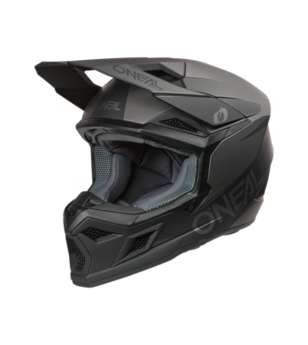 Мотокрос каска O'NEAL 3SERIES SOLID BLACK/GRAY V.26