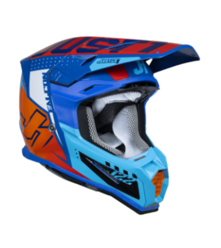 Mотокрос каска Just1 J-22 F Falcon Orange/Blue